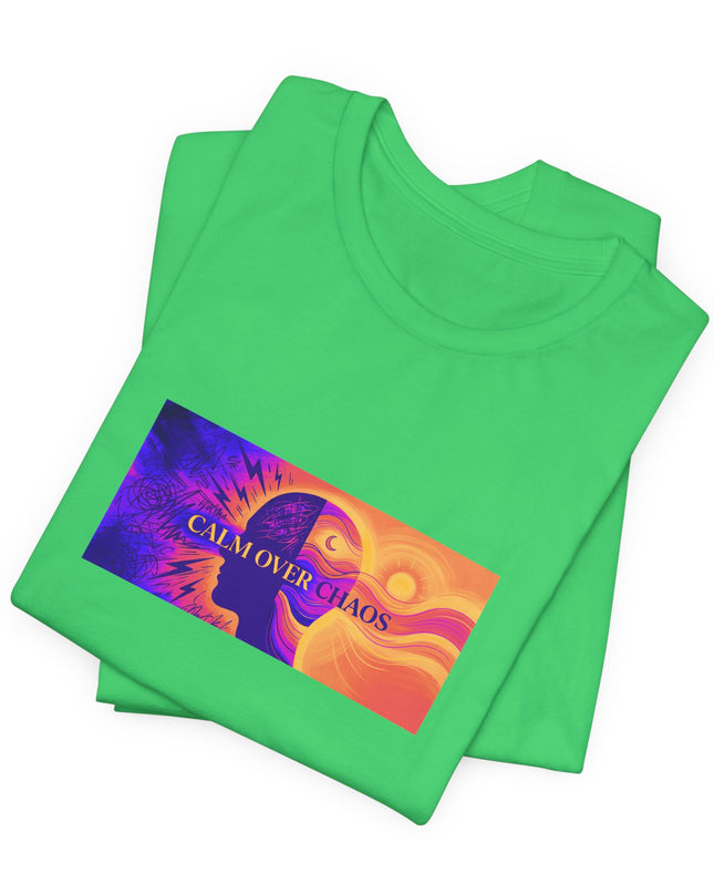 "Calm Over Chaos- Vivid" Unisex Jersey Short Sleeve Tee