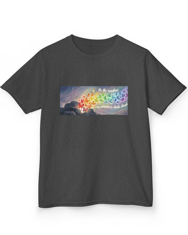 "Be the Rainbow in Someone's Dark Cloud" Kids Heavy Cotto Tee