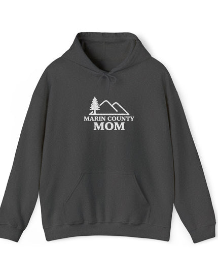 "Marin County Mom" Embroidered Unisex Heavy Blend Hooded Sweatshirt