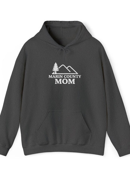 "Marin County Mom" Embroidered Unisex Heavy Blend Hooded Sweatshirt