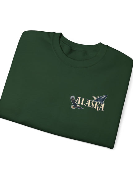 "Alaska" (Ink front and back) Unisex Heavy Blend Crewneck Sweatshirt