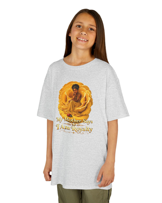"My Mother Says I am Royalty" Kids Heavy Cotton Tee