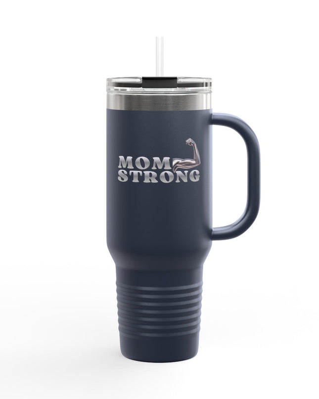 "Mom Strong" Insulated Travel Mug, 40oz