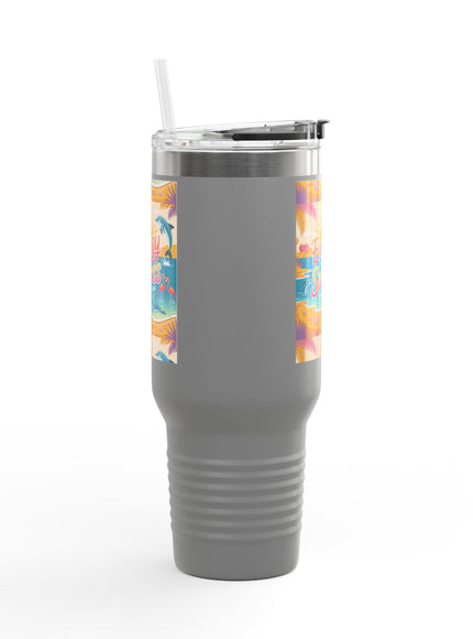 "February in Florida, Energy for Success" Insulated Travel Mug, 40oz
