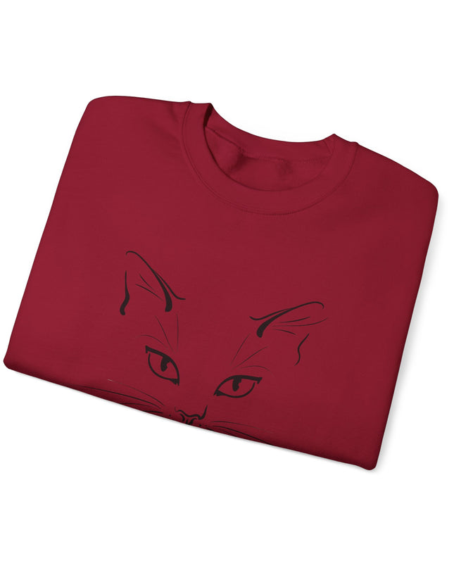 "Cat Face Sketch" Unisex Adult Sweatshirt