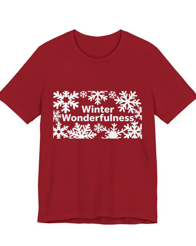 "Winter Wonderfulness" Unisex Jersey Short Sleeve Tee