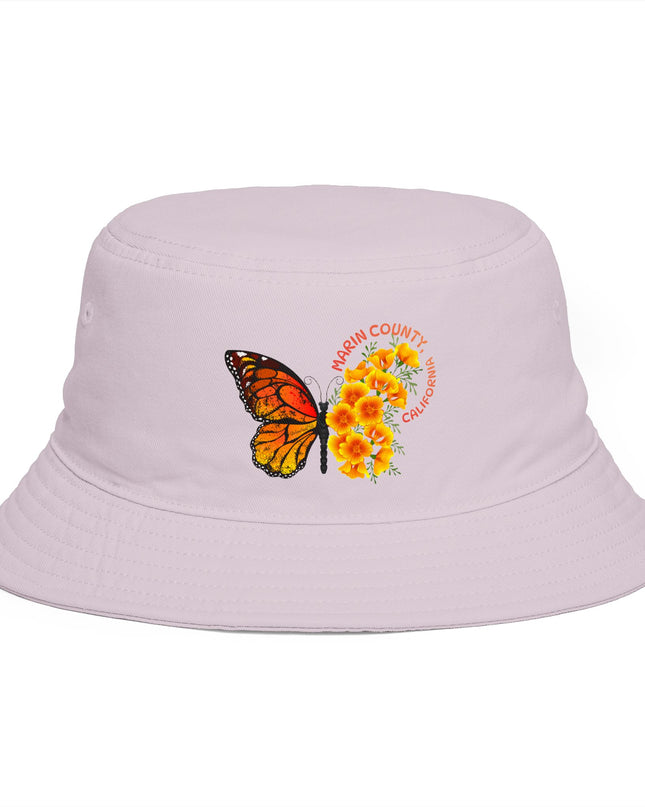 "Butterflies and Poppies Marin County, California" Bucket Hat