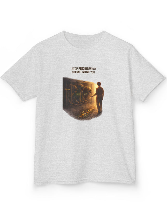 "Stop Feeding What Doesn't Serve You" Kids Heavy Cotton Tee