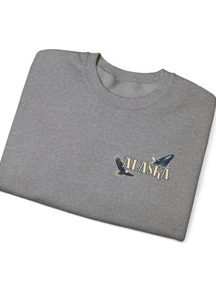 "Alaska" (Ink front and back) Unisex Heavy Blend Crewneck Sweatshirt