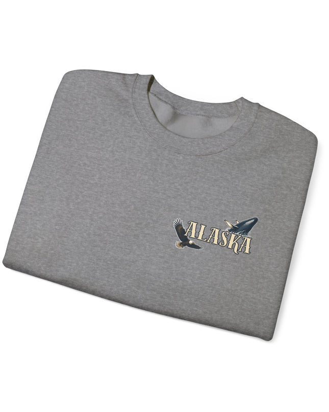 "Alaska" (Ink front and back) Unisex Heavy Blend Crewneck Sweatshirt