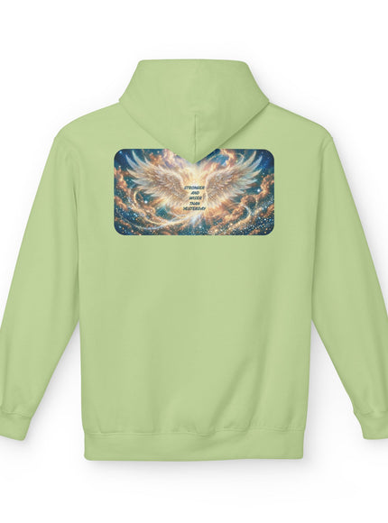 "Stronger and Wiser than Yesterday" Unisex Midweight Softstyle Fleece Hoodie