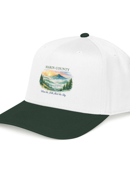 "Marin County, Where the Hills Meet the Sky" Mid Profile Baseball Cap