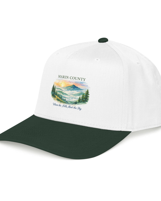 "Marin County, Where the Hills Meet the Sky" Mid Profile Baseball Cap