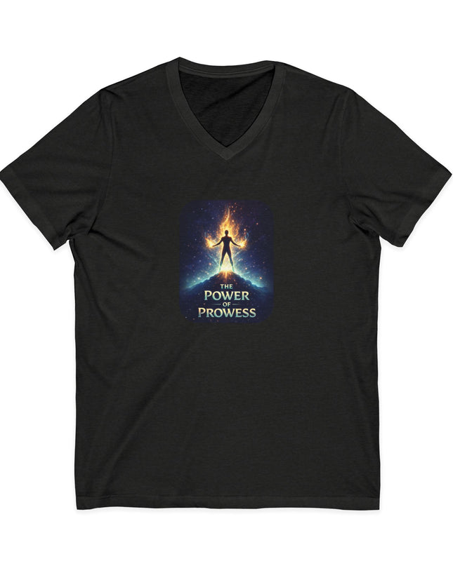 "The Power of Prowess" Unisex Jersey Short Sleeve V-Neck Tee