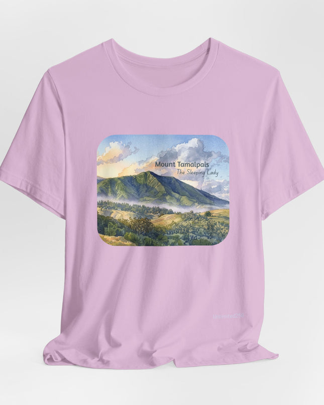 "Mount Tamalpais, the Sleeping Lady" Unisex Jersey Short Sleeve Tee