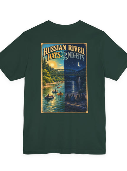 "Russian River Days, Russian River Nights" Unisex Jersey Short Sleeve Tee