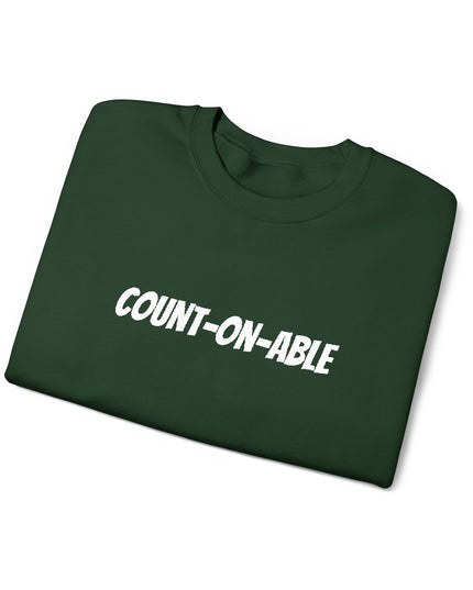"Count-on-able" Unisex Embroidered Sweatshirt