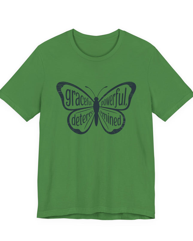 "Butterfly with Words" Unisex Jersey Short Sleeve Tee