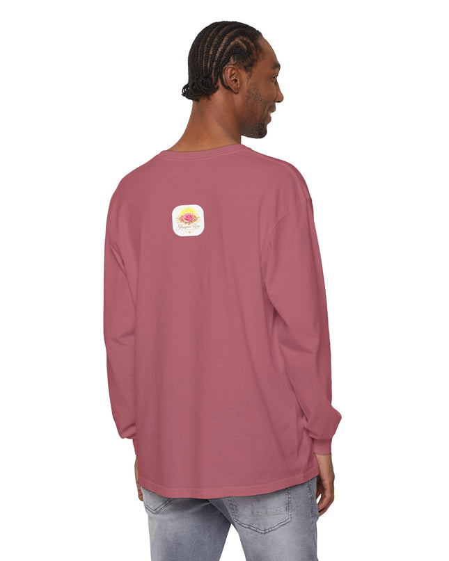 "Happy Valentine's Day" Unisex Garment-dyed Long Sleeve T-Shirt