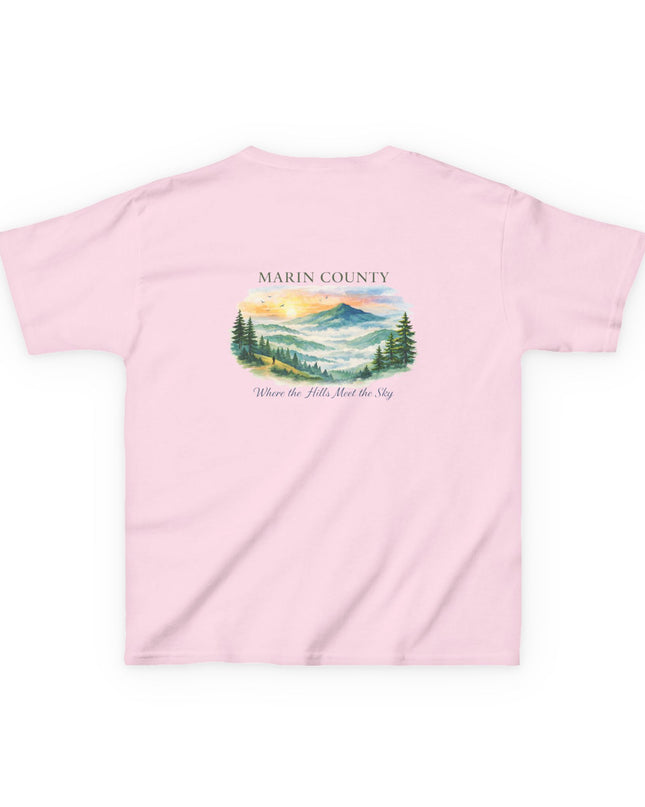 "Marin County, Where the Hills Meet the Sky" Kids Heavy Cotton Tee