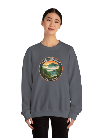 "Marin County, Above the Fog - no text" Unisex Heavy Blend Crewneck Sweatshirt