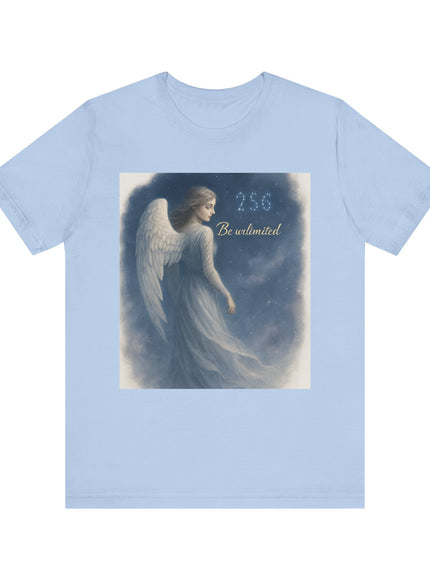"Angel Turning Back to Say- Be Unlimited" Unisex Jersey Short Sleeve Tee