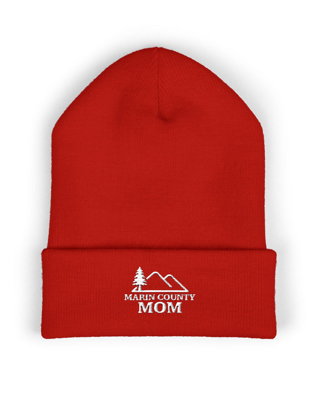 "Marin County Mom" Classic Cuffed Beanie (Embroidery)