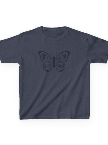 "Butterfly With Words" Kids Heavy Cotton Tee