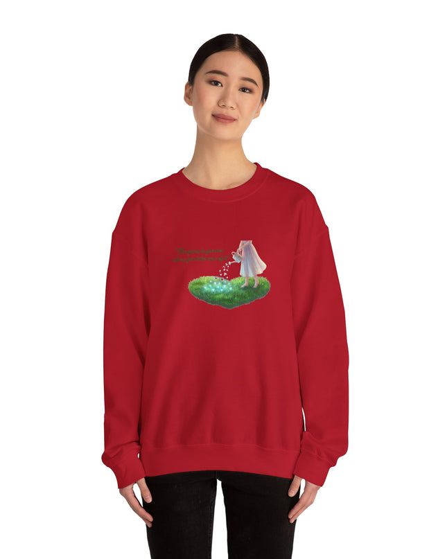"The Grass is Greener Where You Water It" Unisex Adult Sweatshirt
