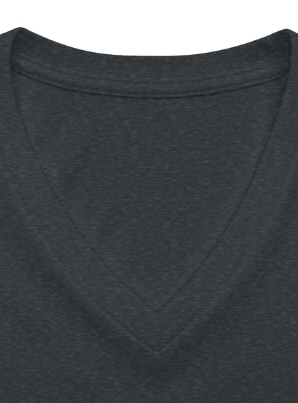 "Marin County, Above the Fog - no text" Women’s Relaxed Heather CVC V-Neck Tee