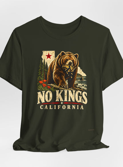 "No Kings California" Unisex Jersey Short Sleeve Tee