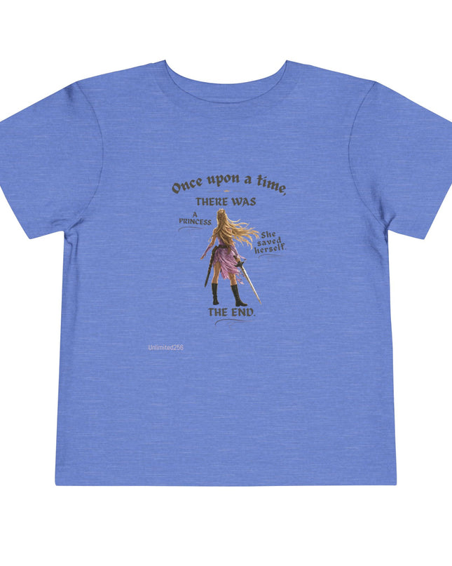 "She Saved Herself" Toddler Short Sleeve Tee