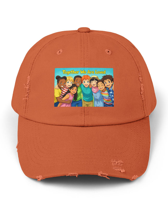 "Together We Are Loved" Unisex Distressed Cap