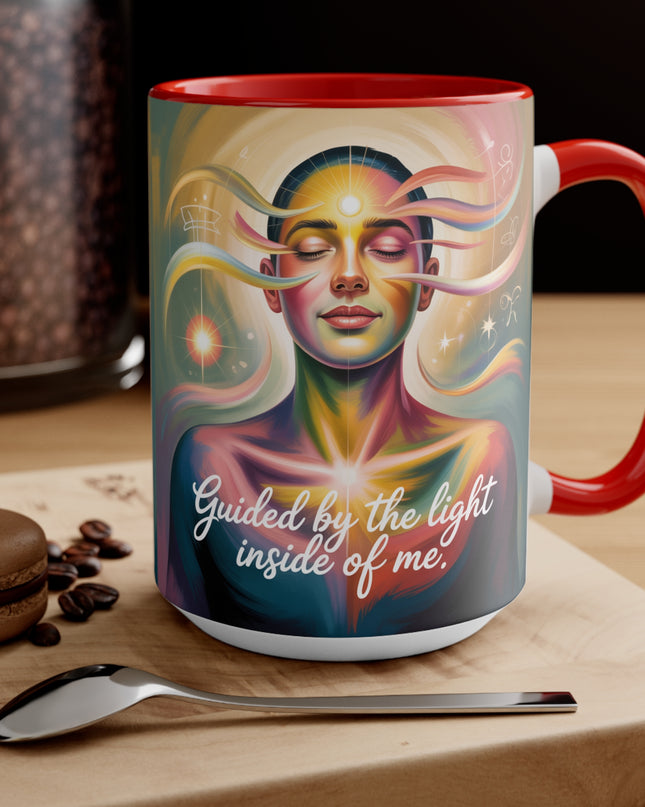 "Guided by the Light Inside Me" Accent Mug