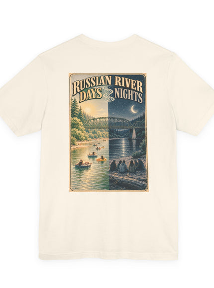 "Russian River Days, Russian River Nights" Unisex Jersey Short Sleeve Tee