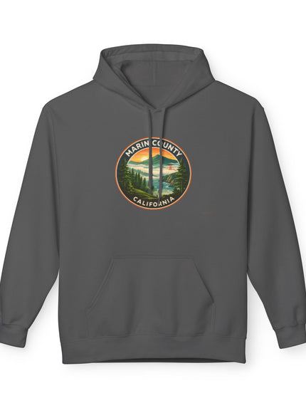 "Marin County, Above the Fog - no text" Unisex Midweight Softstyle Fleece Hoodie