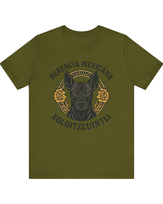 "Herencia mexicana - Xoloitzcuintli" Unisex Jersey Short Sleeve Tee