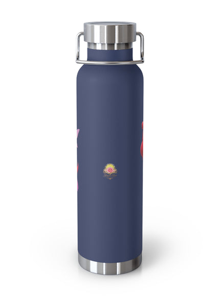 "Fuchsia Fairy" Copper Vacuum Insulated Bottle, 22oz
