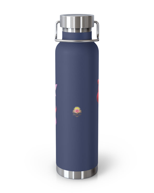 "Fuchsia Fairy" Copper Vacuum Insulated Bottle, 22oz
