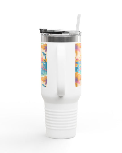 "February in Florida, Energy for Success" Insulated Travel Mug, 40oz