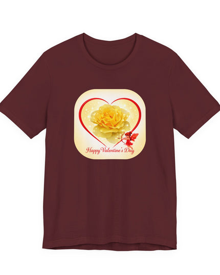 "Happy Valentine's Day" Unisex Jersey Short Sleeve Tee