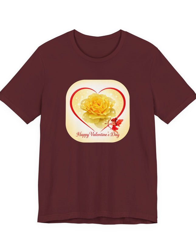 "Happy Valentine's Day" Unisex Jersey Short Sleeve Tee
