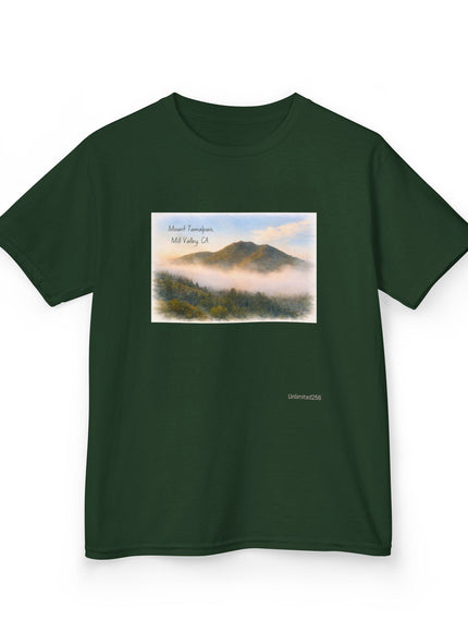 "Mount Tamalpais, Mill Valley, California Kids Heavy Cotton Tee