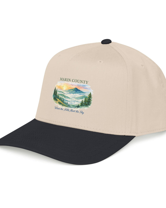"Marin County, Where the Hills Meet the Sky" Mid Profile Baseball Cap