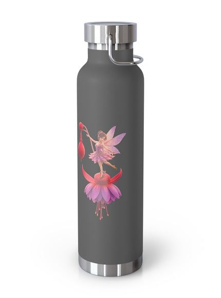 "Fuchsia Fairy" Copper Vacuum Insulated Bottle, 22oz