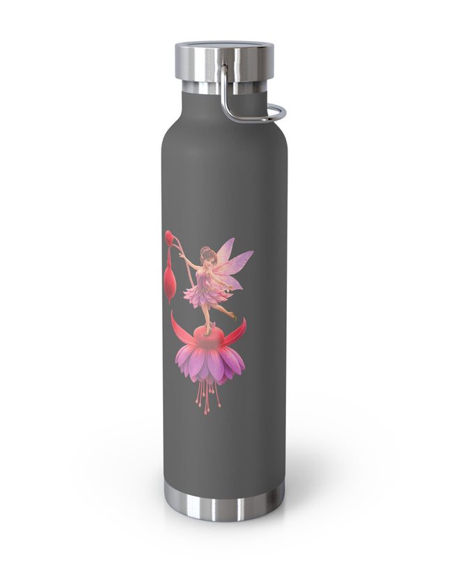 "Fuchsia Fairy" Copper Vacuum Insulated Bottle, 22oz