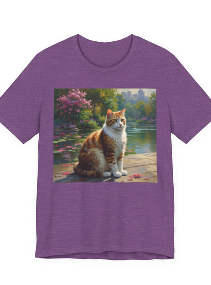 "Cat - Monet Style" Unisex Jersey Short Sleeve Tee