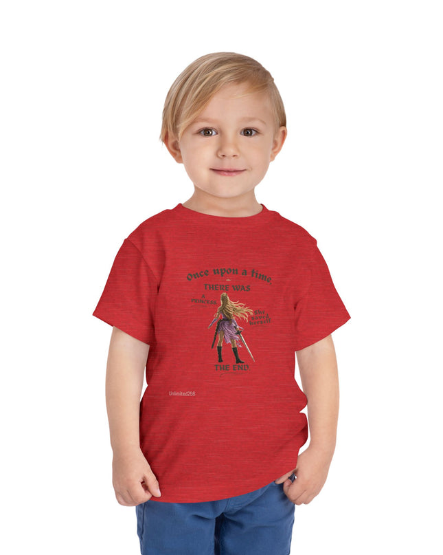 "She Saved Herself" Toddler Short Sleeve Tee