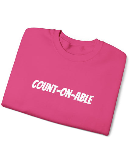 "Count-on-able" Unisex Embroidered Sweatshirt