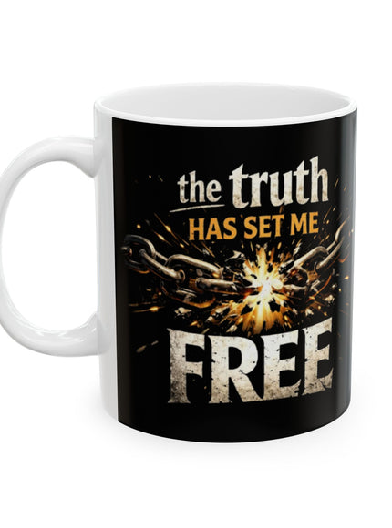 "The Truth Will Set You Free" Ceramic Mug, (11oz, 15oz)